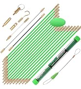 FTIHTRY 45FT Fiberglass Running Electrical Wire Cable Glow Rods Wire Pulling, Fish Rods Electrica...