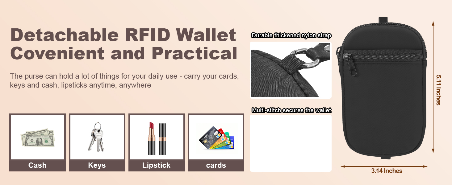 clip and go strap with wallet