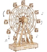 Rolife 3D Wooden Puzzle Hand Crank Music Box Machinarium Toys-DIY Wood Craft Kit-Creative Gift fo...