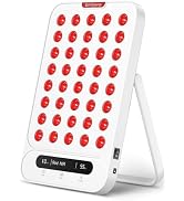 Comfytemp Red Light Therapy for Face & Body, Near Infrared Light Panel with Adjustable Stand, Dua...