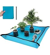 WORKPRO Repotting Mat for Indoor Plant Transplanting and Mess Control, 39.5" X 31.5" Thickened Wa...