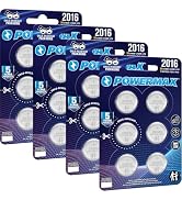 Powermax CR2016 3V Lithium Coin Cell Battery, Watch and Electronics Button Batteries, 24-Count