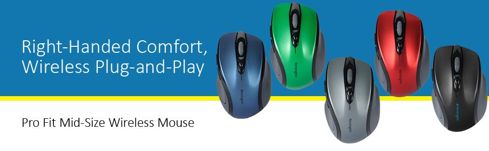 Kensington Pro Fit Mid-Size Wireless Mouse