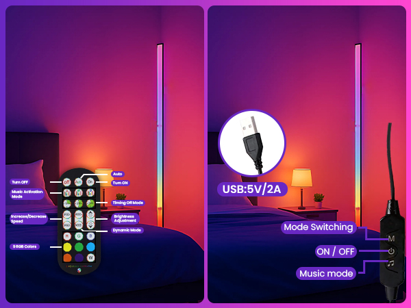 Corner Floor Lamp