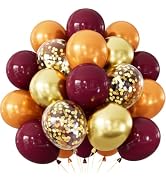 Adeyoo Fall Thanksgiving Party Balloons, Autumn Balloons Decorations | 50Pcs 12 Inch Fall Color B...