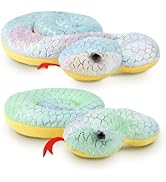 Anboor 2 Pcs Snake Stuffed Animals, Small Snake Plush Toys Snake Toys for Kids, Realitic Stuffed ...