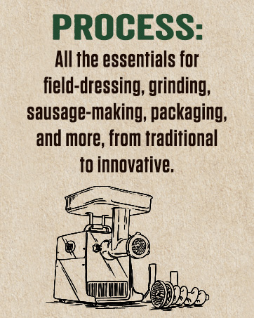 LEM Process All the essentials for field-dressing, grinding, sausage-making, packaging, and more