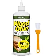 Wood Glue 17.6 oz/500 g, High-Capacity Super Glue for Woodworking, Waterproof Strong Wood Glue fo...