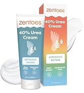 ZenToes Urea Cream 40 Percent for Feet | Foot Lotion for Dry Cracked Heels and Feet | Intense Dry...