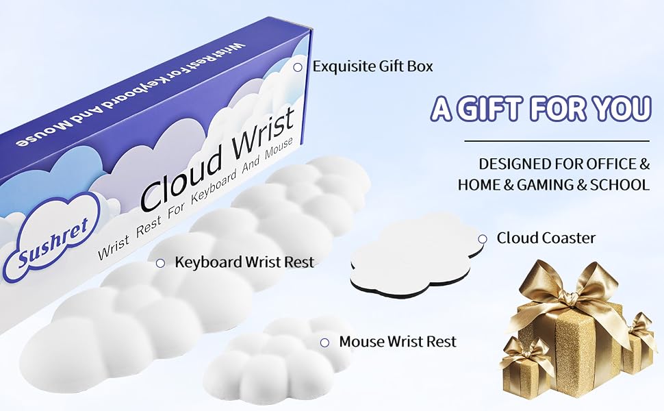 Cloud Wrist Rest Keyboard