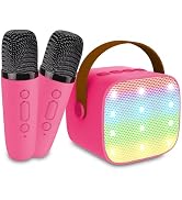 Mini Karaoke Machine for Kids & Adult, 4-12 Years Old Girls Christmas Birthday Gift for Girls & B...