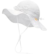 FURTALK Baby Girl Wide Brim Sun Hat with UPF 50+ Toddler Baby Sun Protection