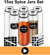 15oz spice jars with label