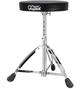 Augioth Q-93 Drum Stool with Adjustable Height, Thick Padded Seat for Comfort, Heavy-Duty Steel B...