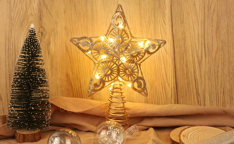 Juegoal Star Tree Topper