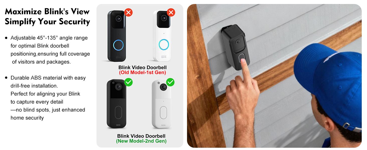 blink doorbell camera mount