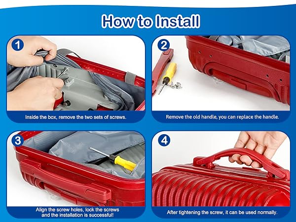 Black Luggage Handle Replacement
