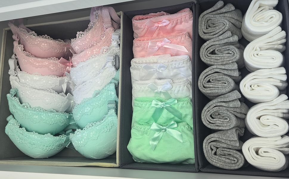 Bructhun fabric drawer organizer