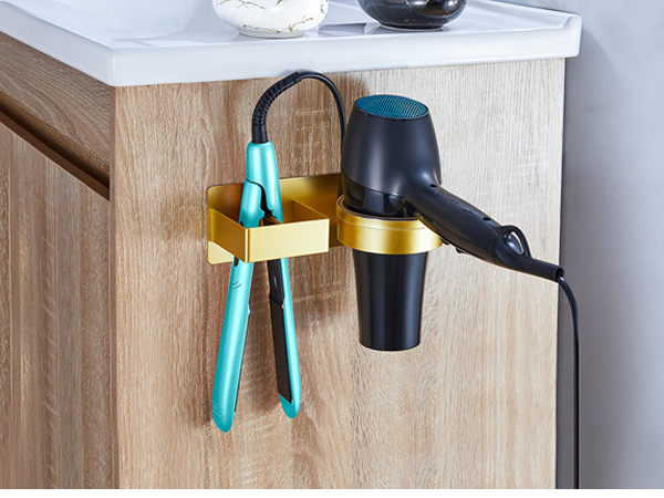Hair Dryer and Straightener Holder Wall Mounted
