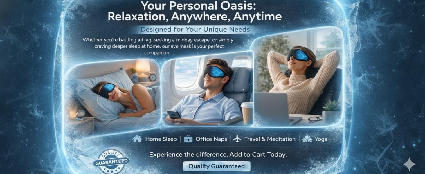 3D gel eye mask