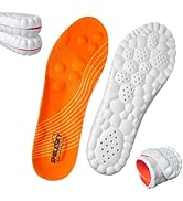 SMILESKY 2 Pairs 4D Cloud Insoles-Steppers Insoles for Men & Women,Super Soft Memory Foam Shock A...