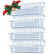 AURIKAR Spice Rack Wall Mount, Wall Spice Organizer for Kitchen Cabinet Door, Pack of 4 Hanging S...