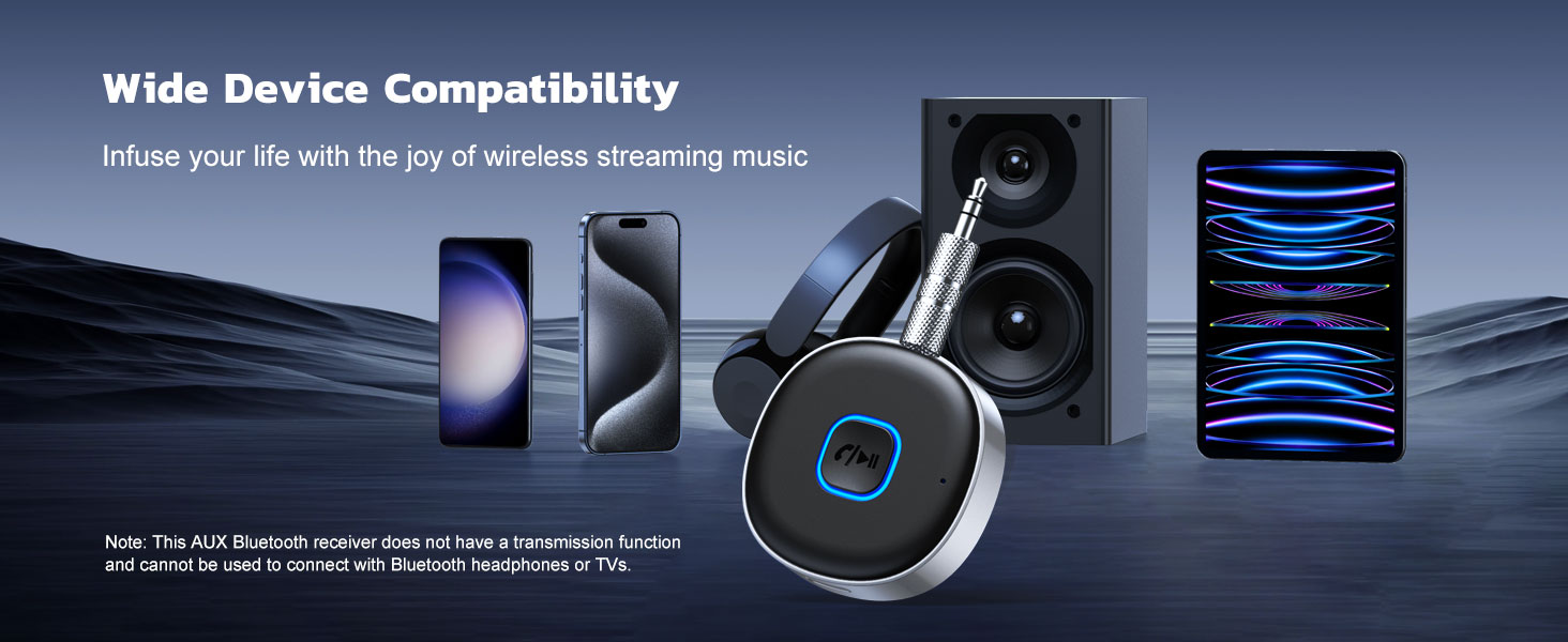 bluetooth aux adapter 3.5mm for car