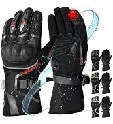 RIDEIRON Winter Motorcycle Gloves for Men & Women Waterproof Warm Cold Weather Riding Gloves with...