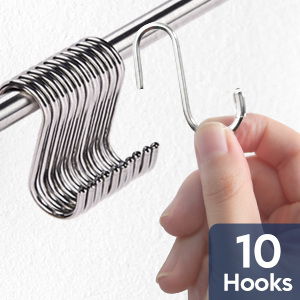 17 inch magnetic knife holder with 10 hooks Silver 16inch