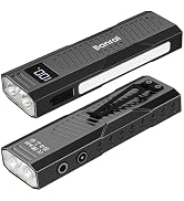 Banral Rechargeable EDC Flashlight, 1100 High Lumens Small Powerful LED Flashlights, Mini Magneti...