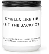Bride to Be Candle Gift – Funny Bridal Shower Gifts for Her, Engagement Scented Jar Candle for Wo...