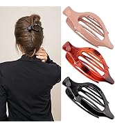 ATODEN Alligator Clips for Hair Alligator Hair Clips 3Pcs Hair Claw Clips 4.52'' Duck Billed Hair...