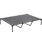 VEVOR Elevated Dog Bed for Large Dogs, Portable Raised Dog Cot with Steel Metal Frame and Breatha...
