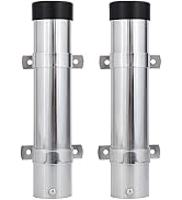 AMYSPORTS Steel Wall Rod Holder Fishing Stainless Mount Rod Holder Marine Side Boat Pole Holders ...