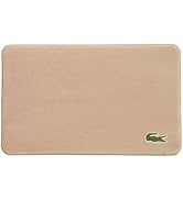 Lacoste Memory Foam Bath Rug – Ultra Soft Fleece Bathroom Mat with Embroidered Crocodile Logo, Su...