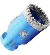 1-3/8 Inch Diamond Core Drill Bit for Porcelain Tile Ceramic Marble Granite Drilling,BRSCHNITT 1p...