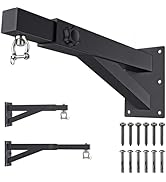 SELEWARE Wall Mount Heavy Bag Hanger Heavy Duty Punching Bag Hanger Adjustable Boxing Bag Bracket...