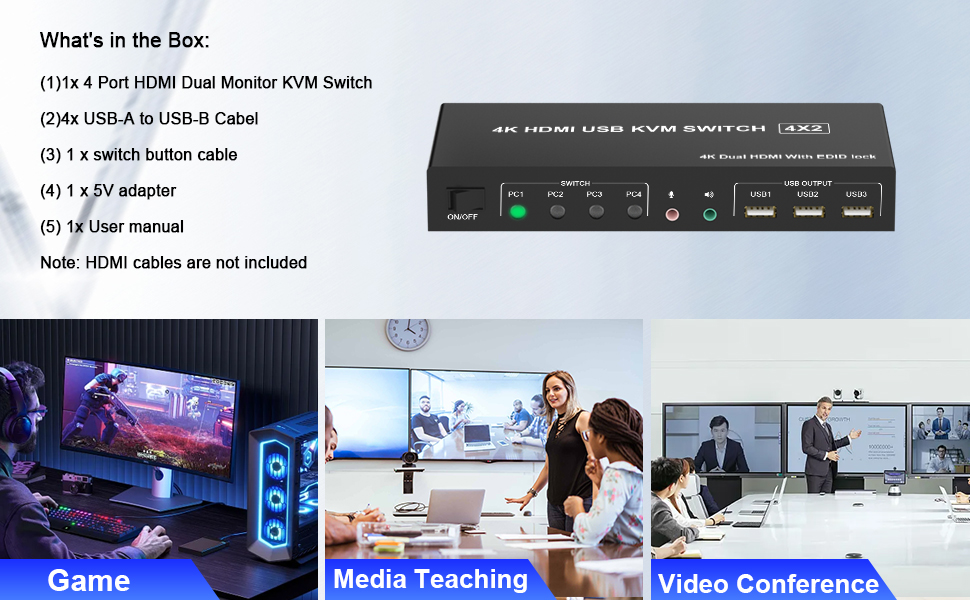 4 computer 2 monitor kvm switch 3 computer 2 monitor kvm switch