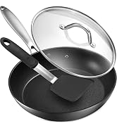 Belwares Nonstick Frying Pan with Spatula & Lid - 10 Inch Non Stick Skillet Egg Frying Pan - Ligh...