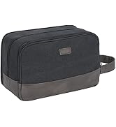 WANDF Travel Toiletry Bag for Men Large Toiletries Shaving Bag Water Resistant Hanging Dopp Kit T...