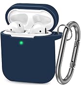 ATUAT Compatible with AirPods Case Cover, Full Protective Silicone Skin Dust-Proof Designed for A...