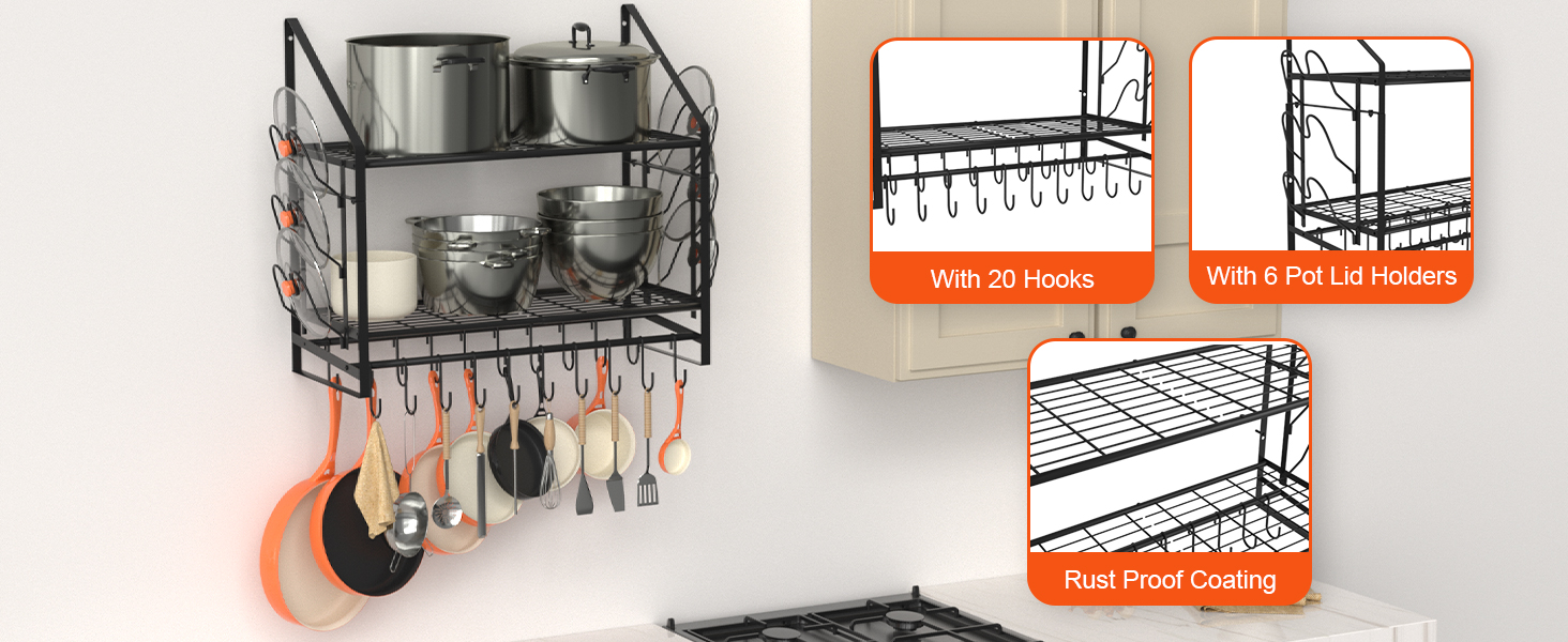 hanging pot rack