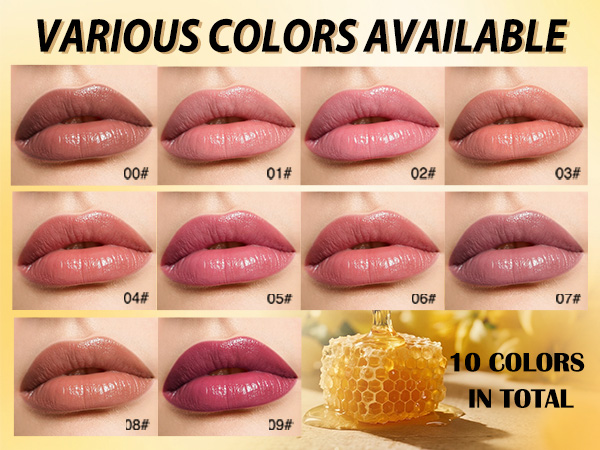 Tinted Lip Balm for Women, Hydrating Lip Oil Stick Lipstick for Mature Skin