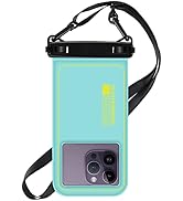 Razobws Floating Waterproof Phone Pouch - Floatable Water Proof Cell Phone Dry Bag with Two-Hook ...