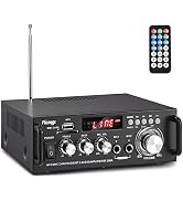 Facmogu 298A Max 300Wx2 Wireless Bluetooth 5.0 Stereo Audio Amplifier, RMS 40Wx2 Power Amp 2 Chan...