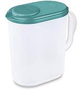 1 Gallon/3.8 Liter Slim Heavy Duty Plastic Measuring Pitcher with See Through Base, Leak Proof Sp...