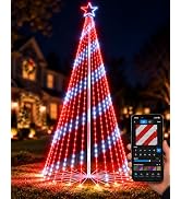 Aoycocr 10FT Smart 3D RGB Animated Outdoor Christmas Cone Tree Light Show | 544 LED Outdoor Chris...