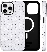 SenRiCase for iPhone 13/14 Case Cute Polka Dot Phone Case Compatible with MagSafe, Dual-Layer Sho...
