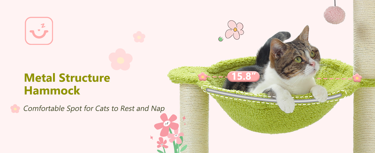 MUTTROS Metal Structure Hammock, a comfortable spot for cats to rest and nap