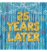 Cartoon Sponge 25th Birthday Decorations, 25 Years Later Letter Balloons Set for Ocean Theme Part...